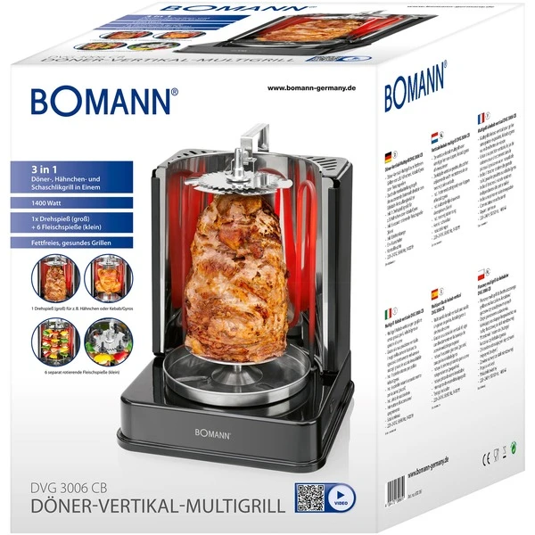 Bomann Döner-Multigrill DVG 3006 CB, Elektrogrill 9 Bomann Döner-Multigrill DVG 3006 CB, Elektrogrill – Bild 7