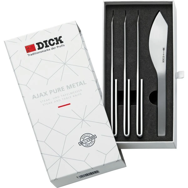 DICK Steakmesser AJAX Pure Metal, 4er-Set 3 DICK Steakmesser AJAX Pure Metal, 4er-Set
