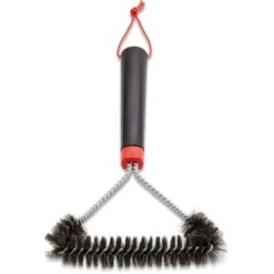 Weber Dreiseitige Grillbürste 6277, Mit Edelstahlborsten, 30cm, Grill-Reinigungsbürste -Napole Grill Geschaft Weber Dreiseitige Grillb rste 6277 mit Edelstahlborsten 30cm Grill Reinigungsb rste@@1694212 1