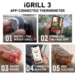 Weber Grillthermometer IGrill 3 -Napole Grill Geschaft Weber Grillthermometer iGrill 3@@1303167 16